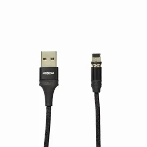 کابل شارژ مغناطیسی USB به Lighting موکسوم مدل MX_CB24