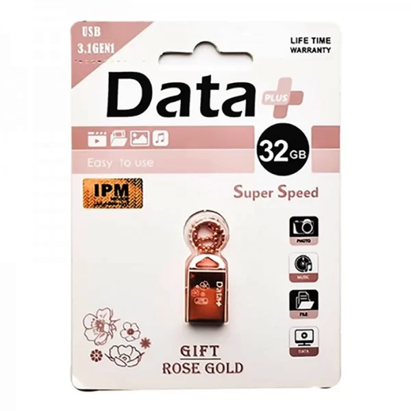 فلش مموری DATAPLUS مدل ROSE GOLD ظرفیت 32گیگ USB3.1