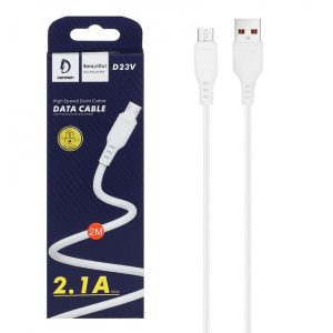 کابل 2 متری MICRO USB مدل DENMEN D23V (عمده و تک)